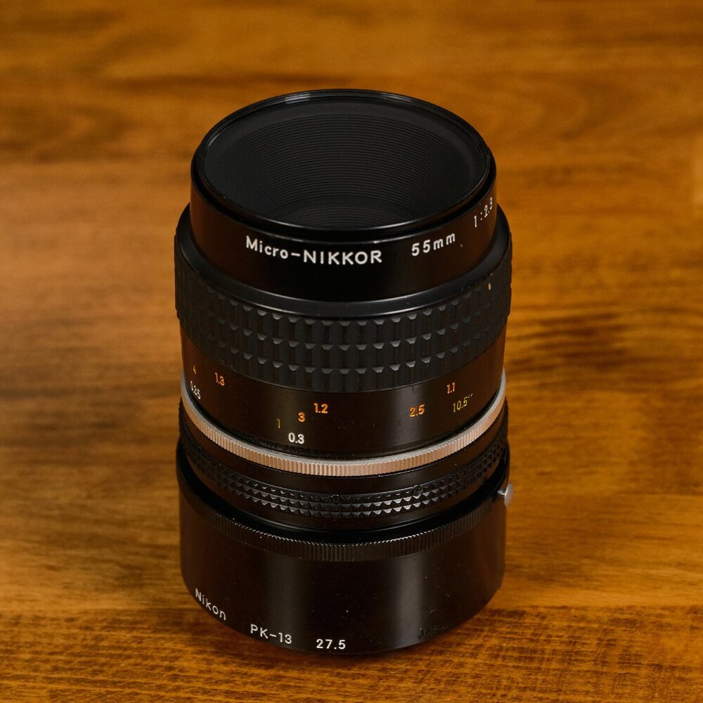 Nikon Micro-NIKKOR 55mm f/2.8 AIS Macro Lens + Nikon PK-13 Extension Tube